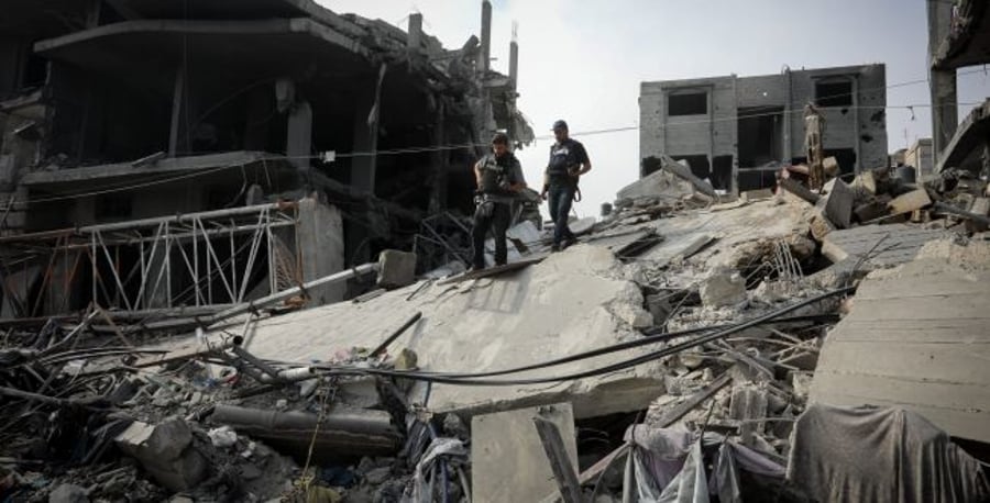 The ruins in Gaza