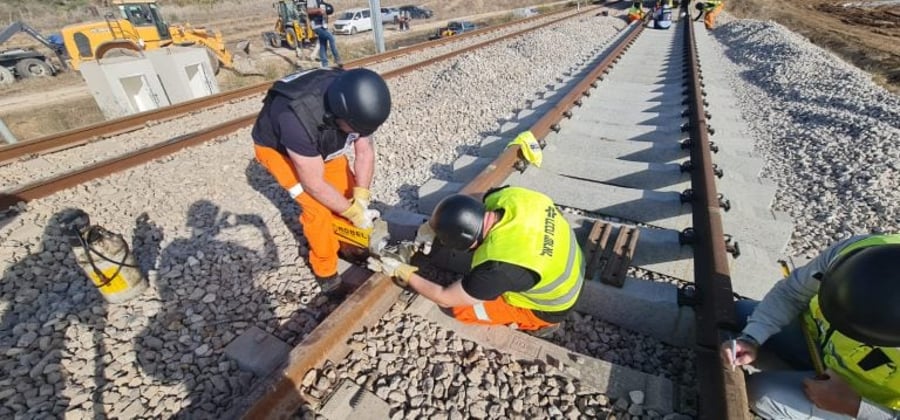 Fixing the tracks.