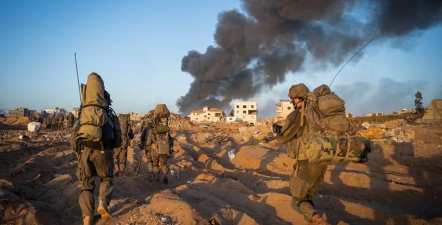 IDF forces in the Gaza Strip.