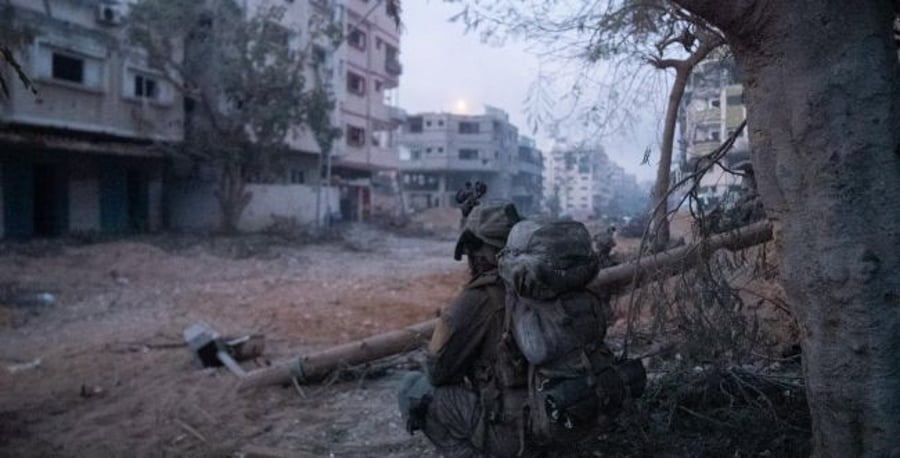 Soldier in the Gaza Strip.