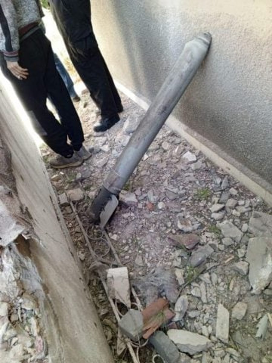 A failed rocket that landed in southern Lebanon