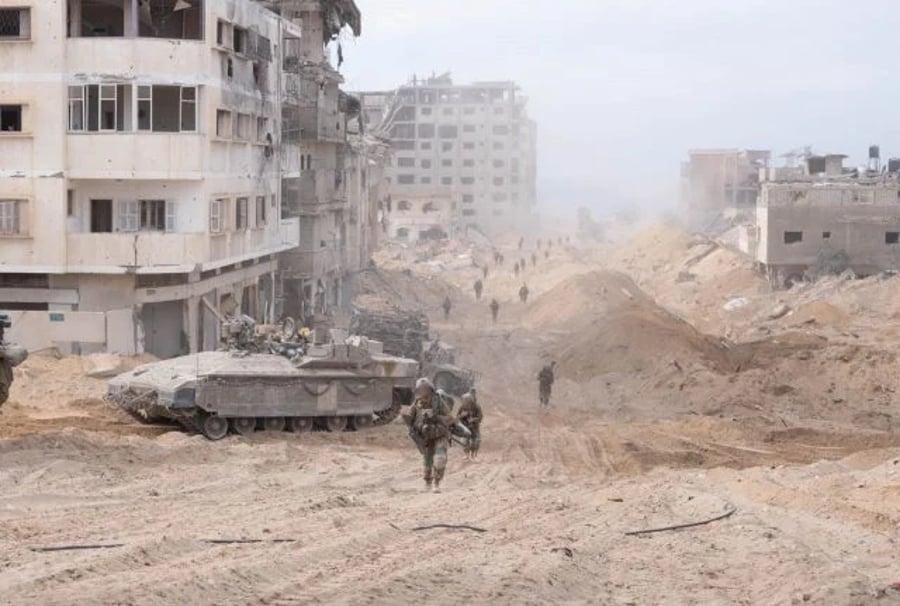 IDF forces in the Gaza Strip.