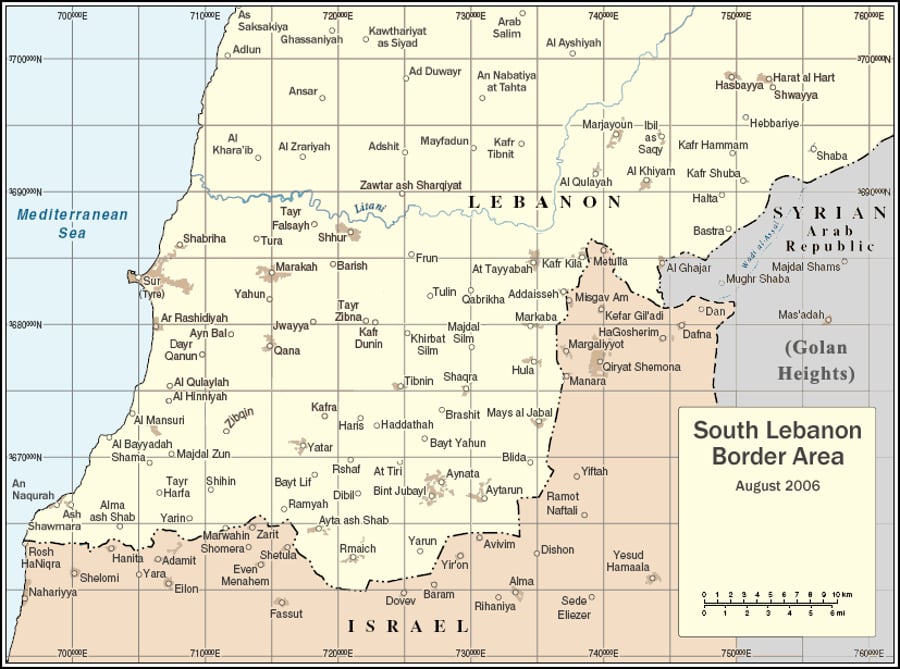 France is working to create a buffer zone on Israel's northern border from the Lebanese side. Southern Lebanon.