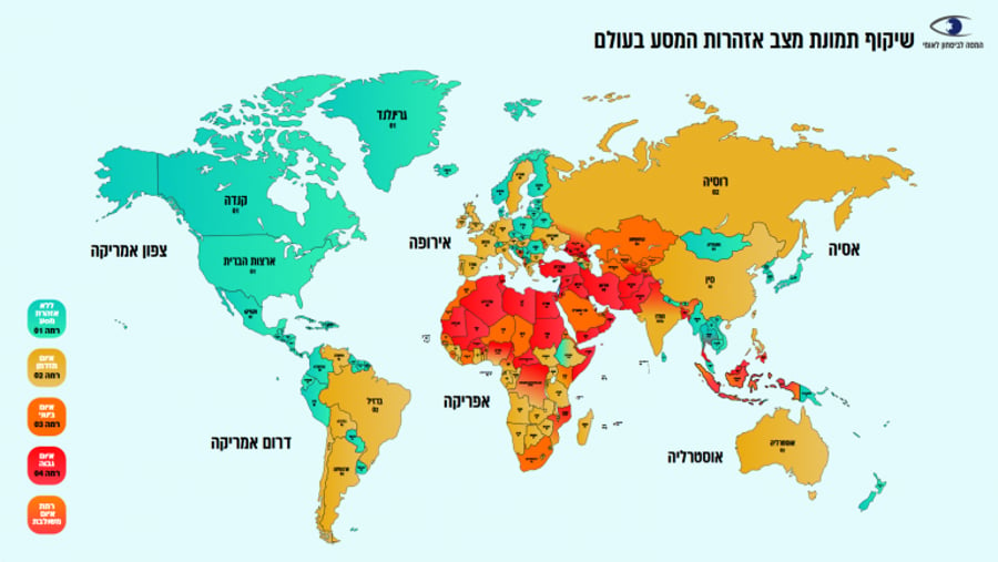 The map of the countries