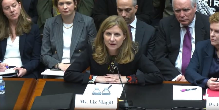 Unwilling or unable to answer the question on calling for antisemitic violence. Dr. Lizz Magill, UPenn President.