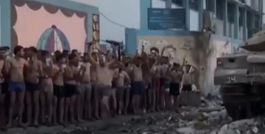 Terrorists surrender in their underwear