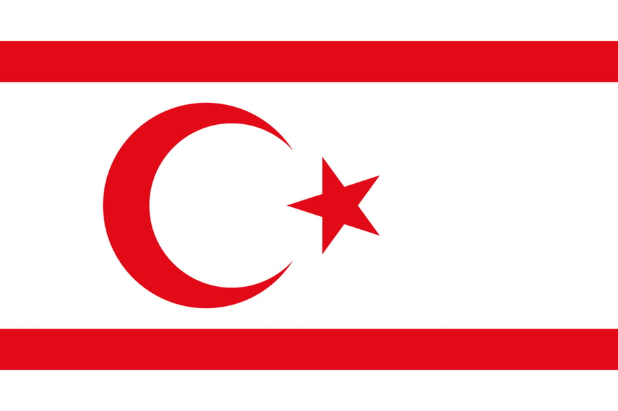 A de facto Iranian base and source of antisemitic conspiracy theories. North Cyprus flag.