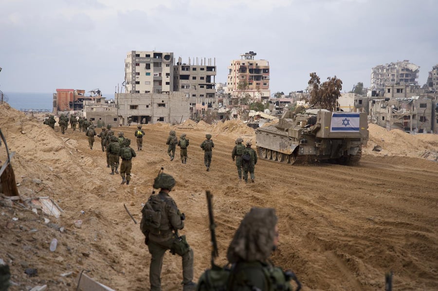 IDF forces in the Gaza Strip.