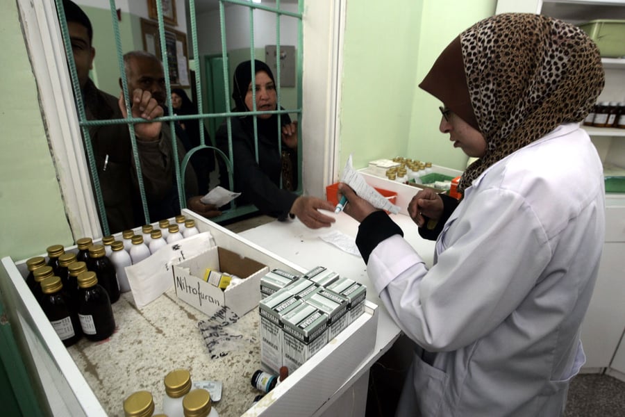 Illustration, archive. A Palestinian citizens are receiving medication remedy from the Government Pharmacy in the city of Rafah in the southern Gaza Strip on 28 February, 2009. a Within the humanitarian aid to Gaza residents from donor countries.