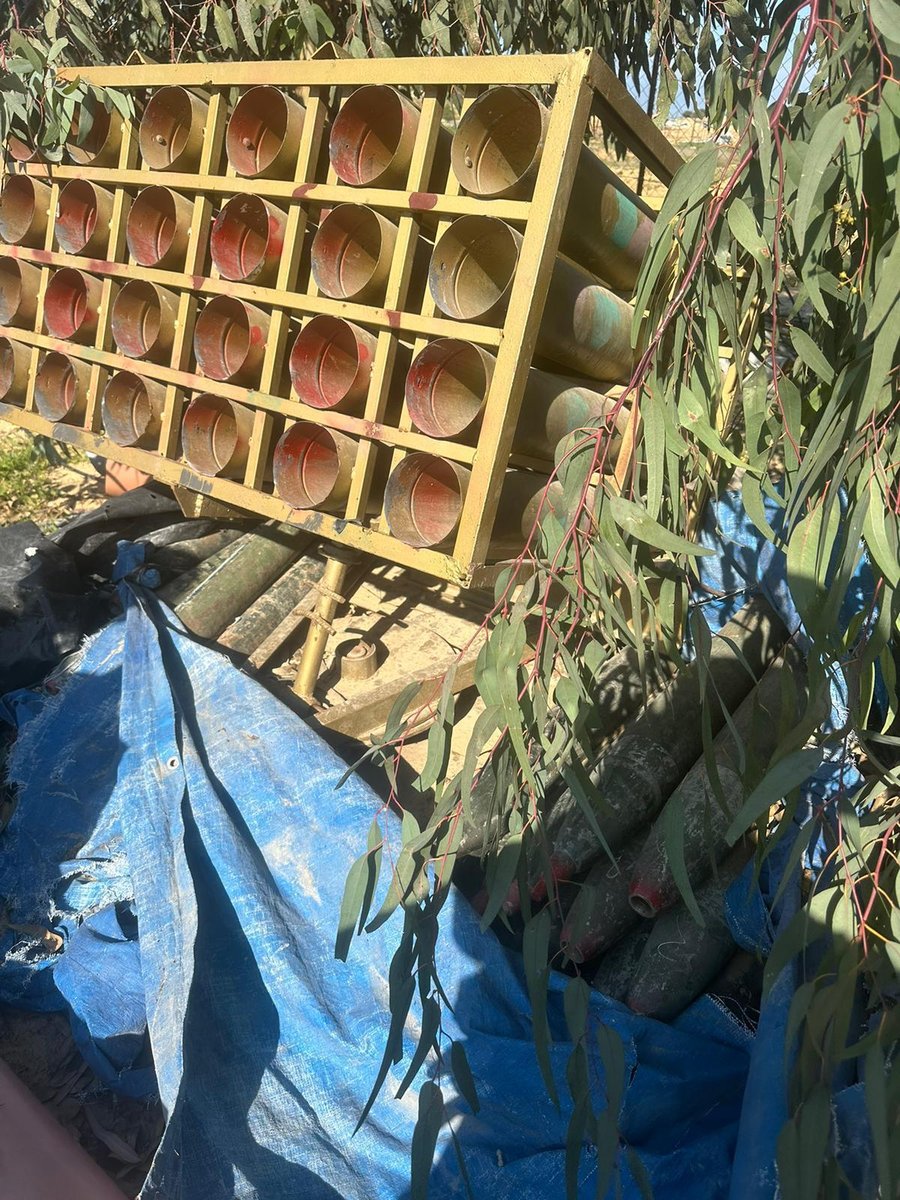 Rocket launchers identified by the IDF fighters