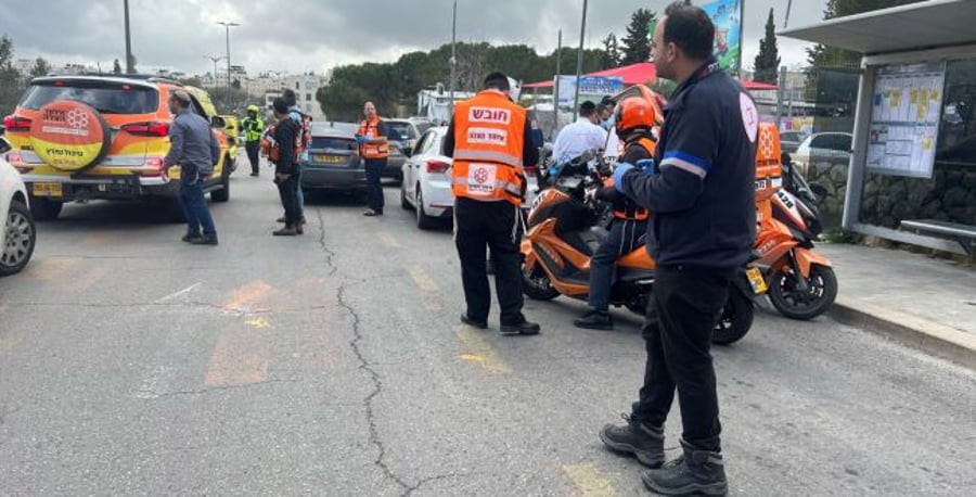 Scene of the attack in Jerusalem