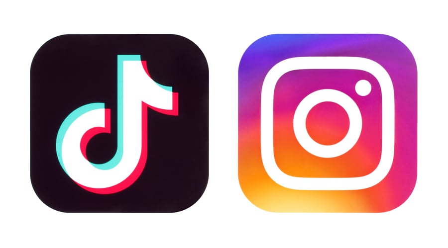Competing for attention from the youth of the world. Instagram and TikTok.