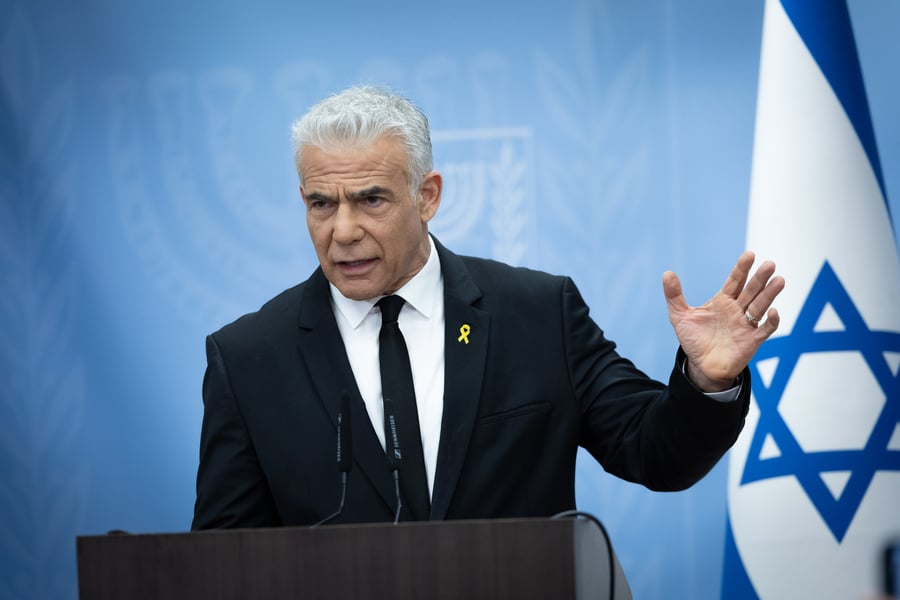 Opposition Leader Yair Lapid.