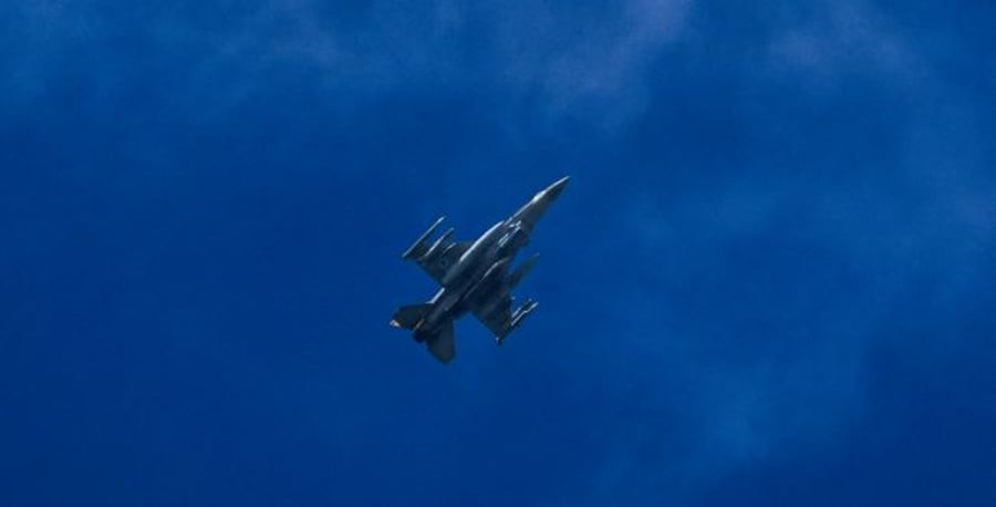 Fighter jet in northern Israel