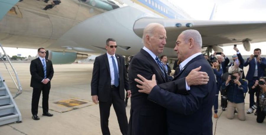 Netanyahu and Biden in Israel