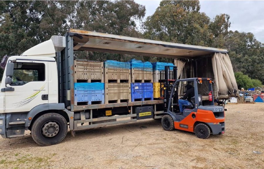 Reusing waste from IDF bases.