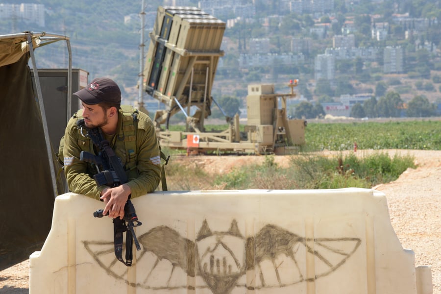 IDF soldiers manning the Iron Dome anti-rocket defense system.