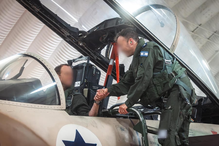 IDF pilots after returning to base.
