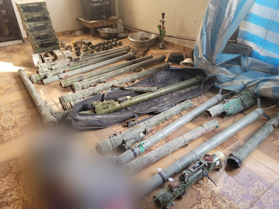Rockets and weapons found in Jebaliya school.