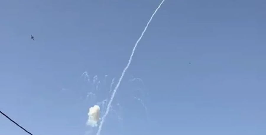 Interception of Hezbollah Rocket.