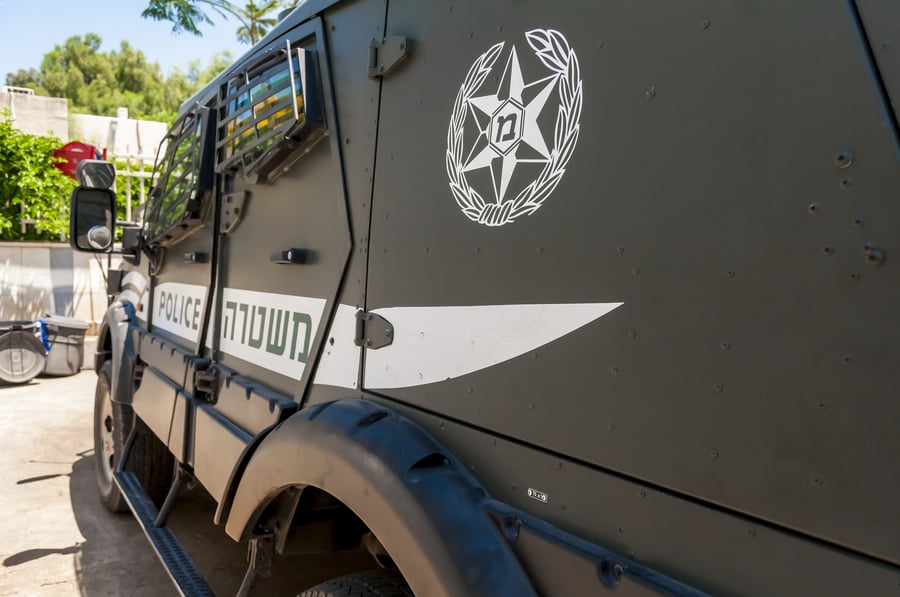 Israeli Border police's (MAGAV) armored jeep 