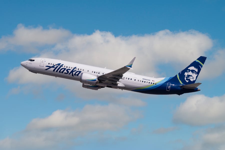 Alaska Airlines Boeing 737-Max9 at Los Angeles International Airport