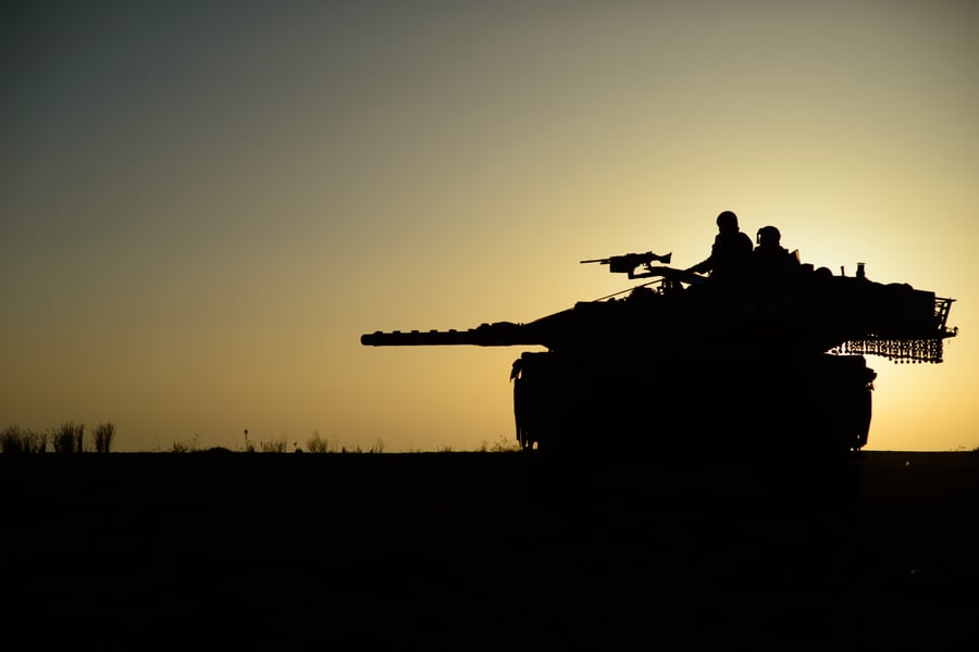 Illustrative: Soldiers on a tank