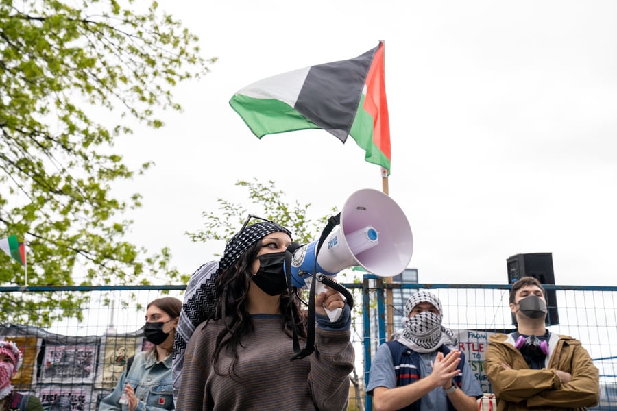 Canadian anti-Israel protestors