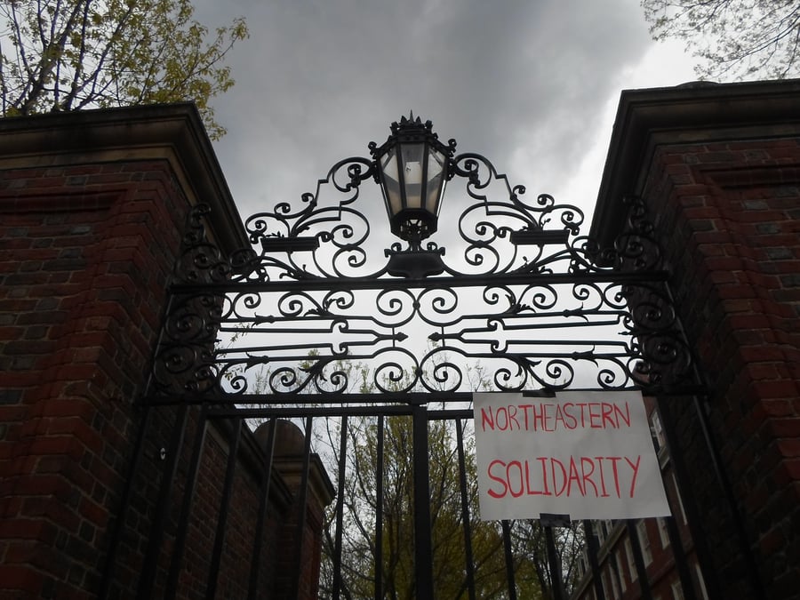 ro-Palestine protest encampments at Harvard Yard calling for Harvard University divestment from Israel