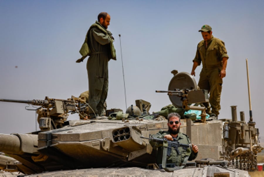 Israeli soldiers near the Israeli-Gaza border, southern Israel, May 21, 2024.