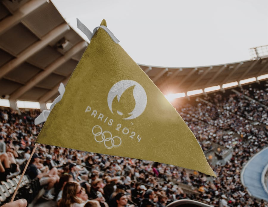 Paris Olympics flag