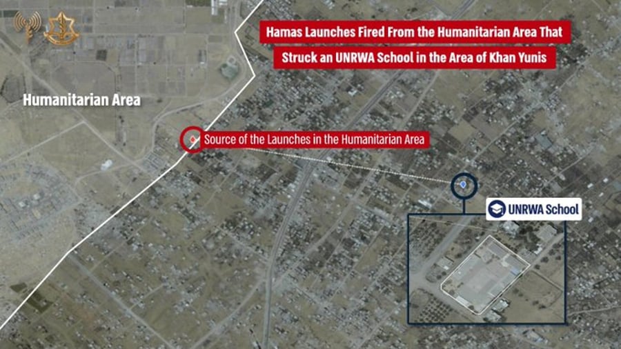 Infographic of rocket attack falling short.