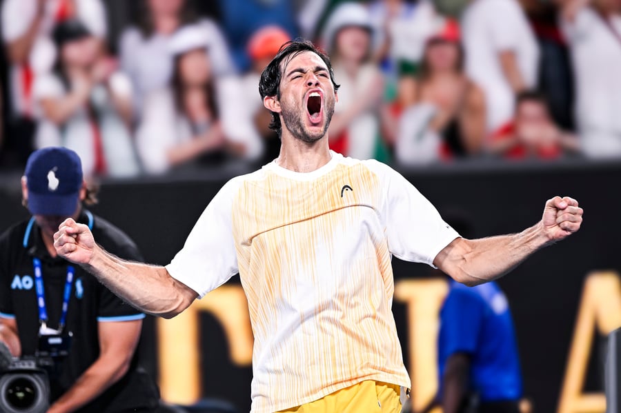 Nuno Borges of Portugal during the Australian Open AO 2024 Grand Slam tennis tournament 