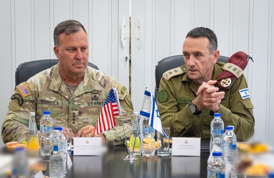 CENTCOM Commander General Michael Erik Kurilla met with IDF Chief of Staff Herzi Halevi in Israel