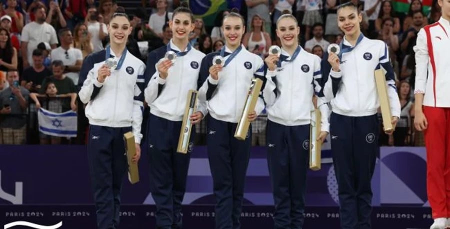 Israel's Gymnastic group who won Silver at the olympics