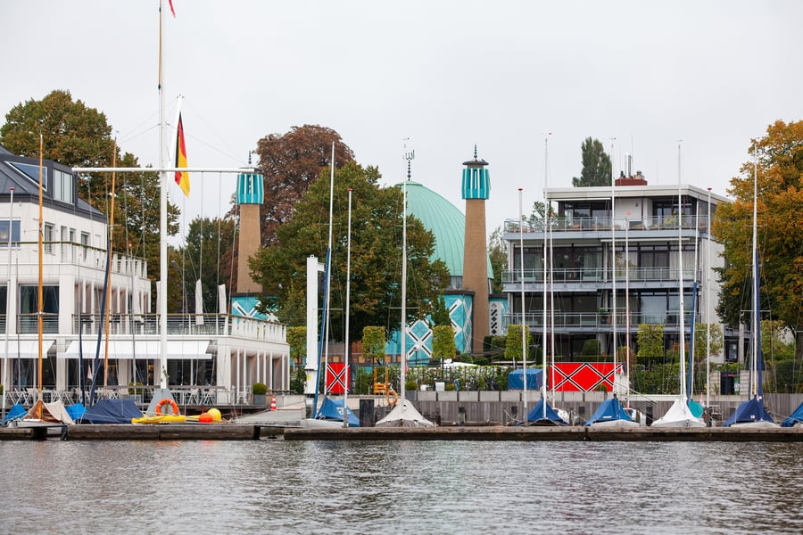 Iranian mosque in Hamburg Germany