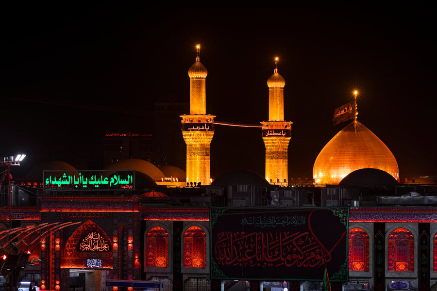 The shrine of Imam Hussein in Karbala, Iraq 