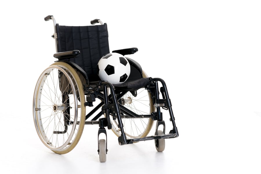 Wheelchair with ball 