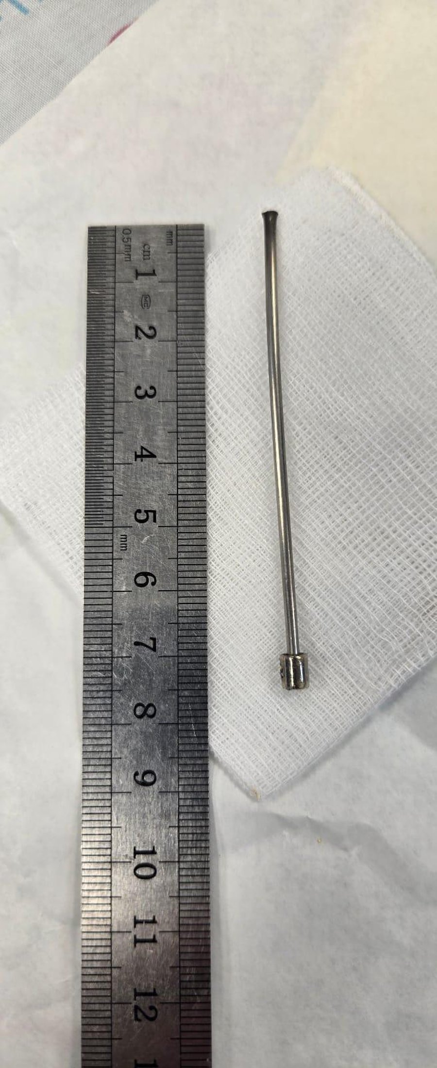 7.5 cm antenna swallowed by a child