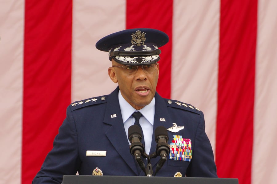 Charles Brown, Chairman of the Joint Chiefs of Staff.