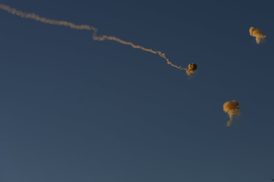 Intercepting Hezbollah rockets. Illustration.