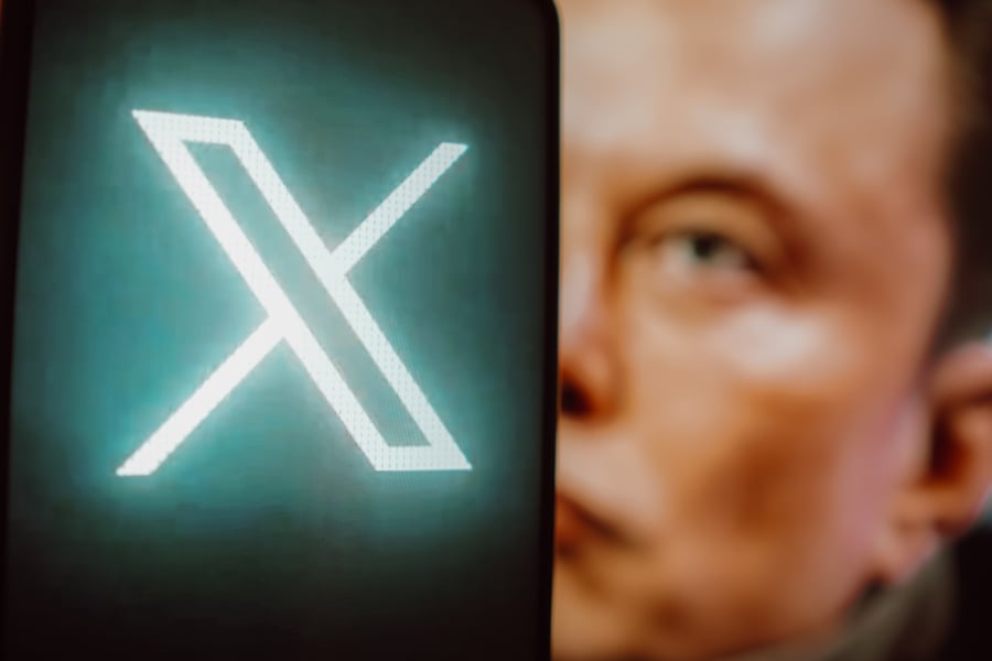 Twitter rebranding: X logo seen displayed on a smartphone