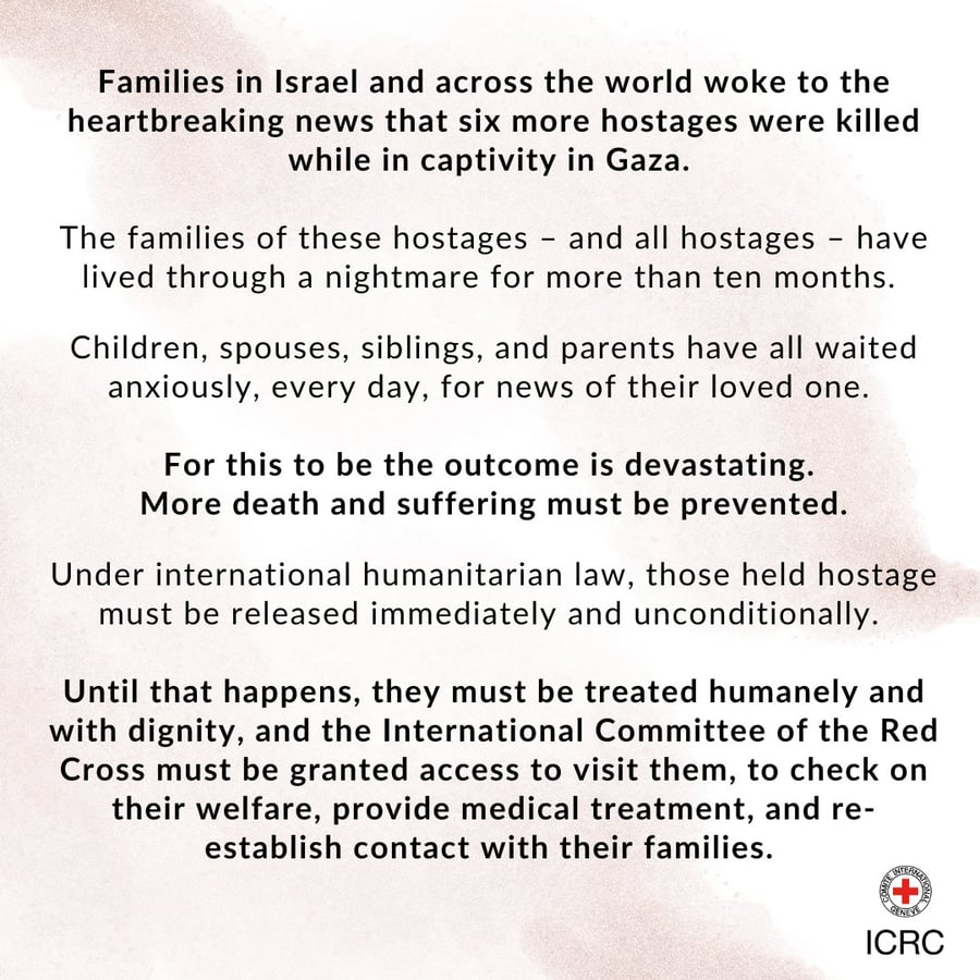 Red Cross statement.