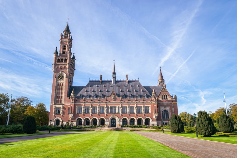 Peace Palace at the Hague.