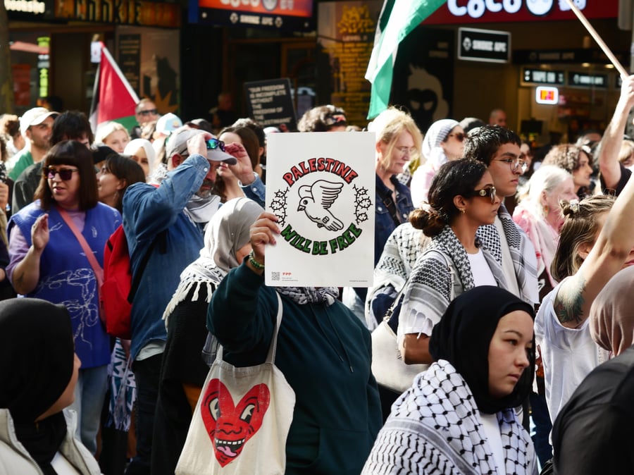 Pro-Palestine demonstrations in the Melbourne CBD