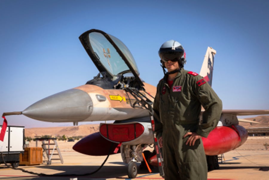 An Israeli air force pilot speaks at an international aerial training exercise at the Ovda air force base