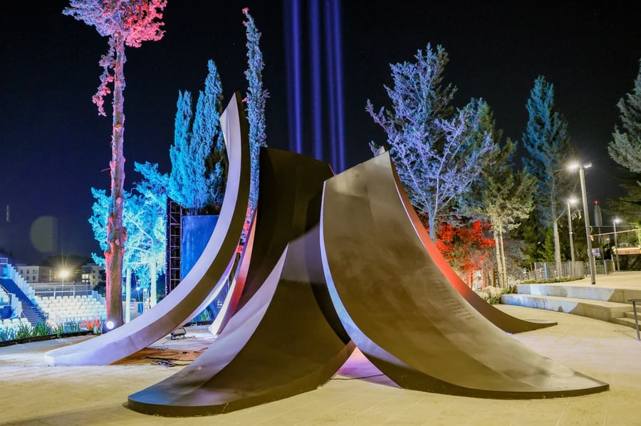 Memorial commemorating Israeli soldiers and civilians murdered on october 7