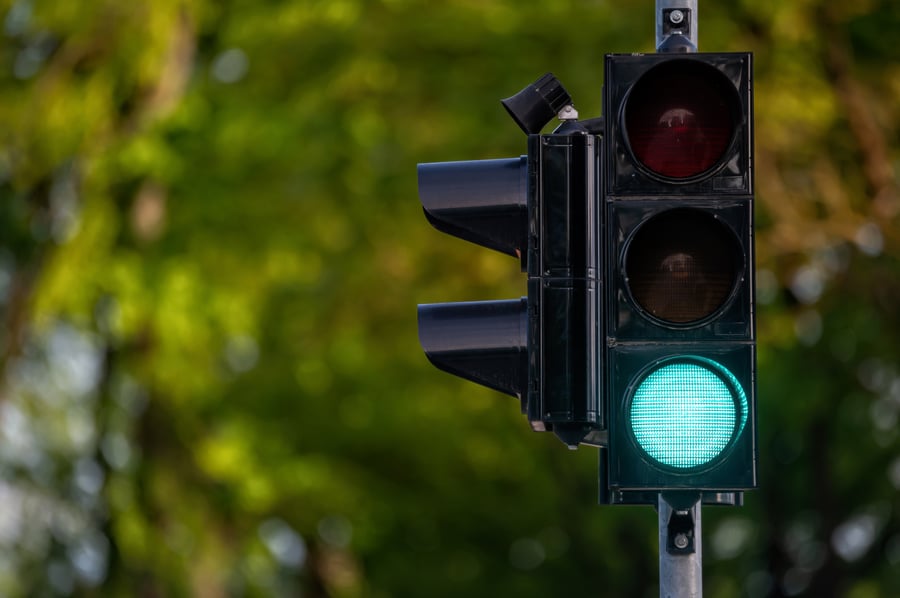 Green traffic light