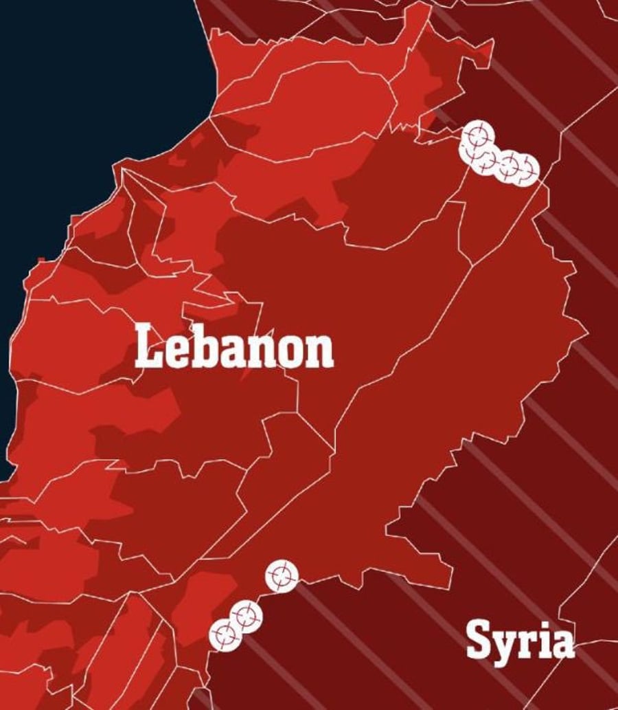 Striking targets along the border.