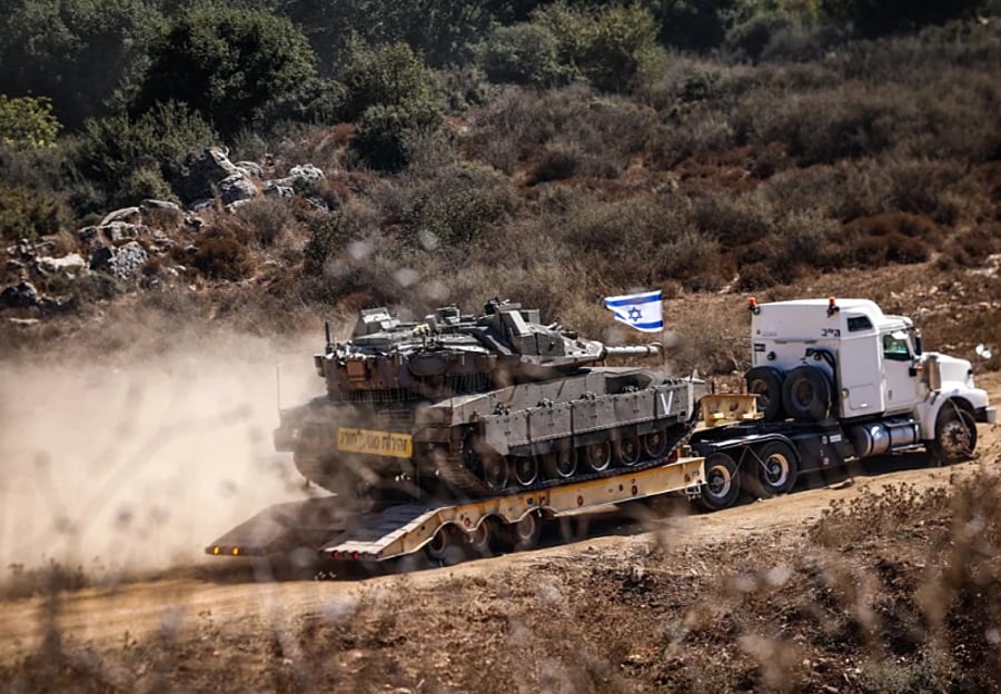 IDF forces on the Lebanese border 